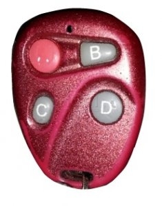 Avidsen 104250 RED Télécommande portail 4 boutons 433.92 MHz - 1001 Telecommandes
