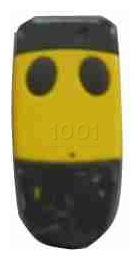 Cardin S 449 QZ2 YELLOW Télécommande portail 2 boutons 433.92 MHz - 1001 Telecommandes