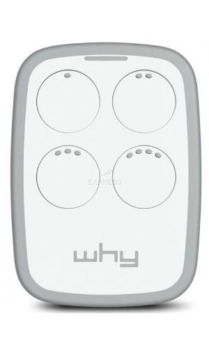 Why evo 20.0 WHITE GREY Télécommande portail 4 boutons multiple - 1001 Telecommandes