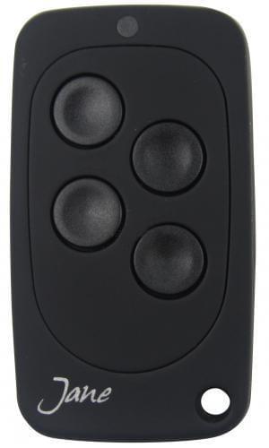 Jane ALL BLACK Télécommande portail 4 boutons 433.92 MHz - 1001 Telecommandes